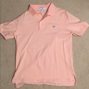 Southern Tide Pink Short-sleeved Polo (Small)